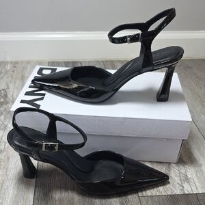 DKNY | Women's Charolette Ankle Strap Pointed Toe Pumps Sz 9.5